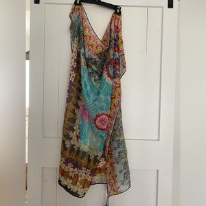 Johnny Was 100% silk scarf